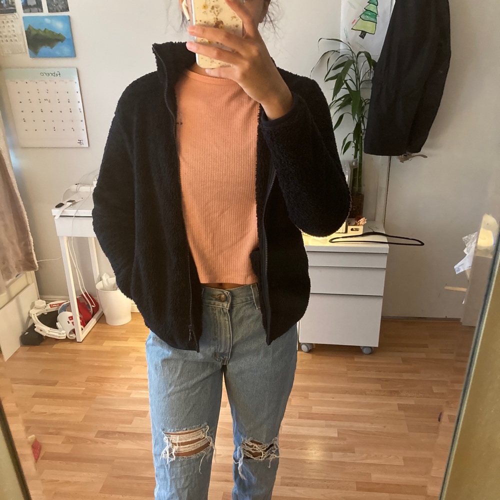 fluffy jacket